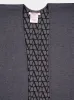 Grey Double Wool Toile Iconographe Poncho sold by Fashion Clinic