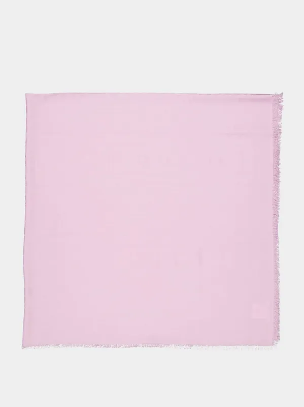 Pink Toile Iconographe Wool and Silk Shawl sold by Fashion Clinic
