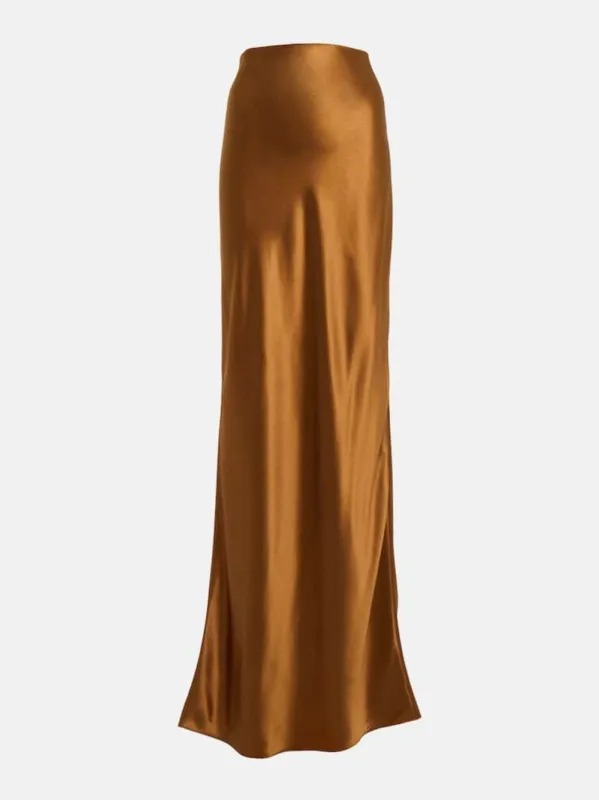 Silk Satin Slip Skirt sold by Fashion Clinic