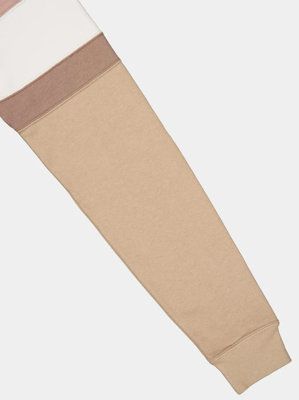 Beige Logo Detailed Drawstring Hoodie sold by Fashion Clinic product image thumbnail 4