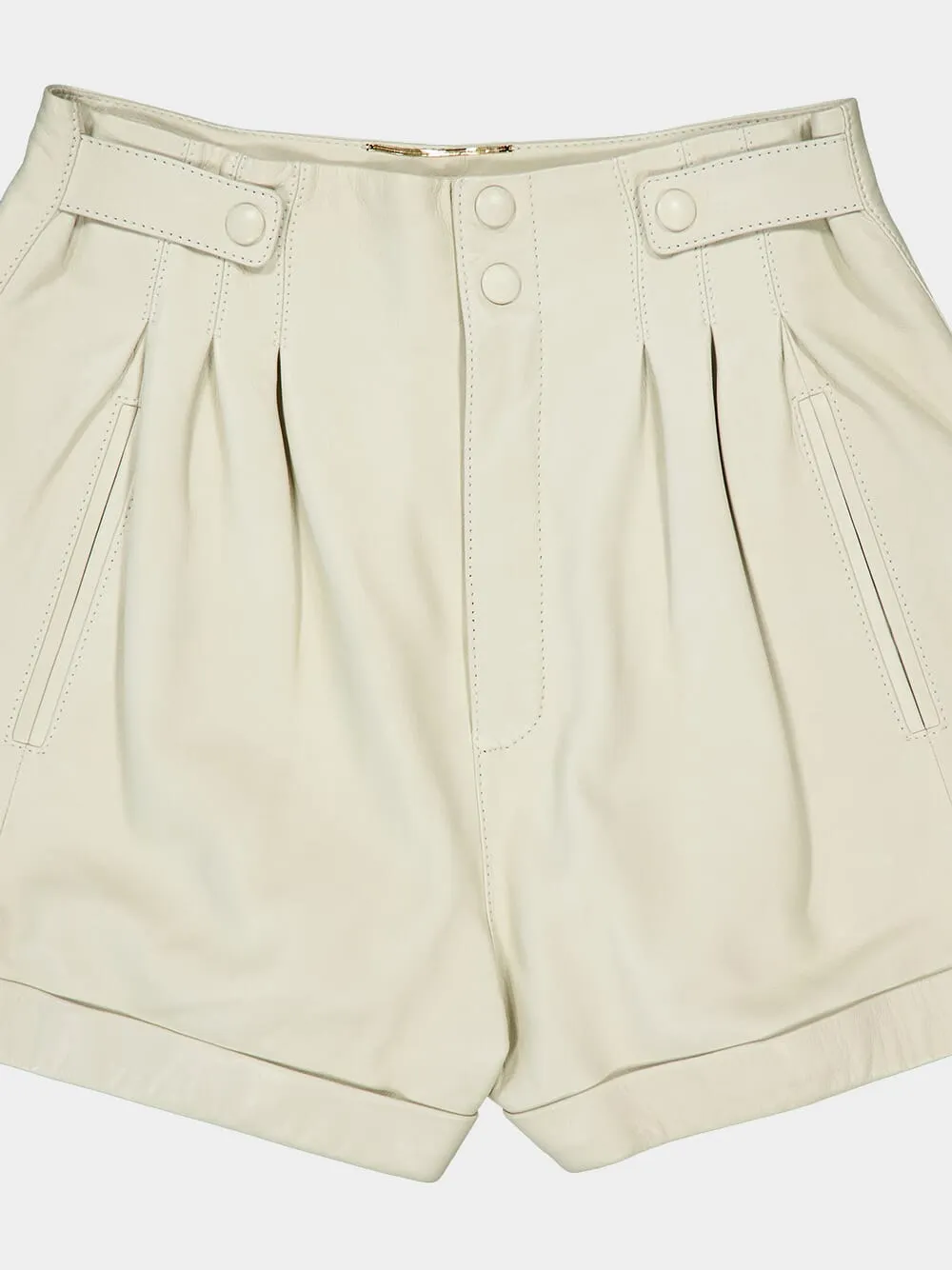 Button Detailed High Waist Shorts sold by Fashion Clinic product image thumbnail 3