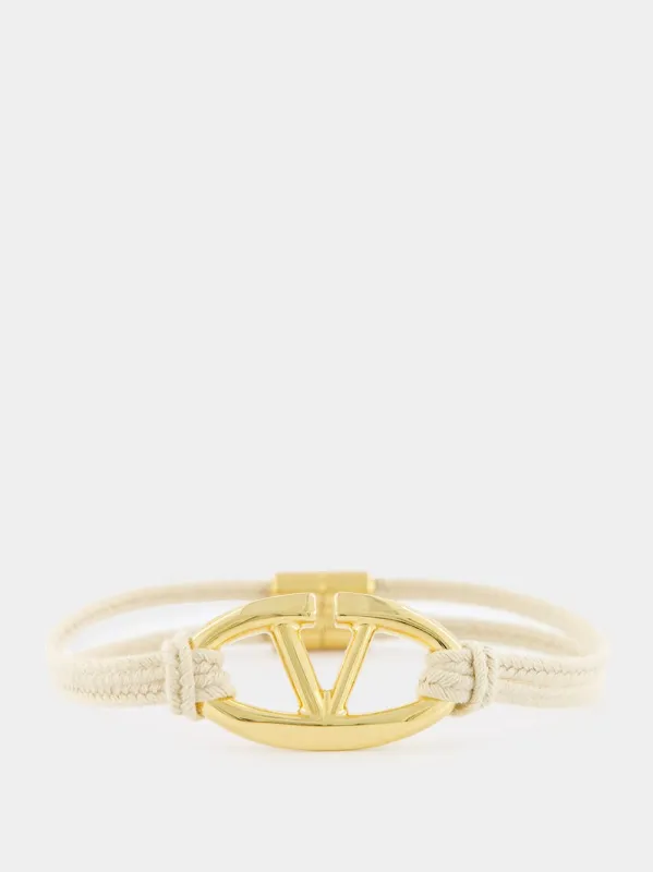 Logo Cord Beige Bracelet 35 mm sold by Fashion Clinic