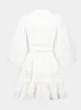 Ivory Lace-Trimmed Mini Dress sold by Fashion Clinic