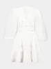 Ivory Lace-Trimmed Mini Dress sold by Fashion Clinic