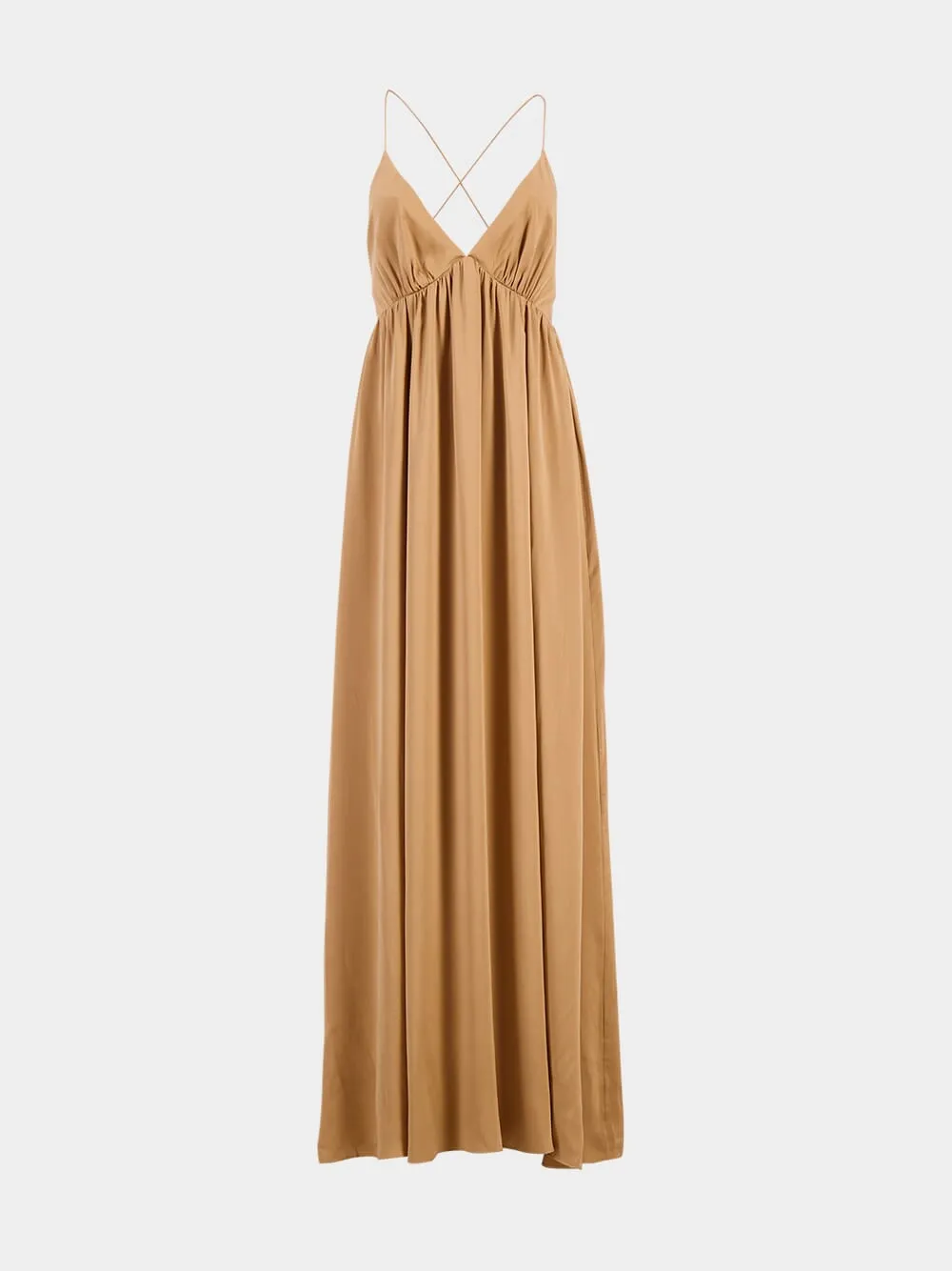 Sand Silk Slip Dress sold by Fashion Clinic