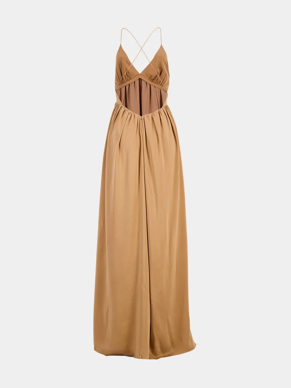 Sand Silk Slip Dress sold by Fashion Clinic product image thumbnail 2