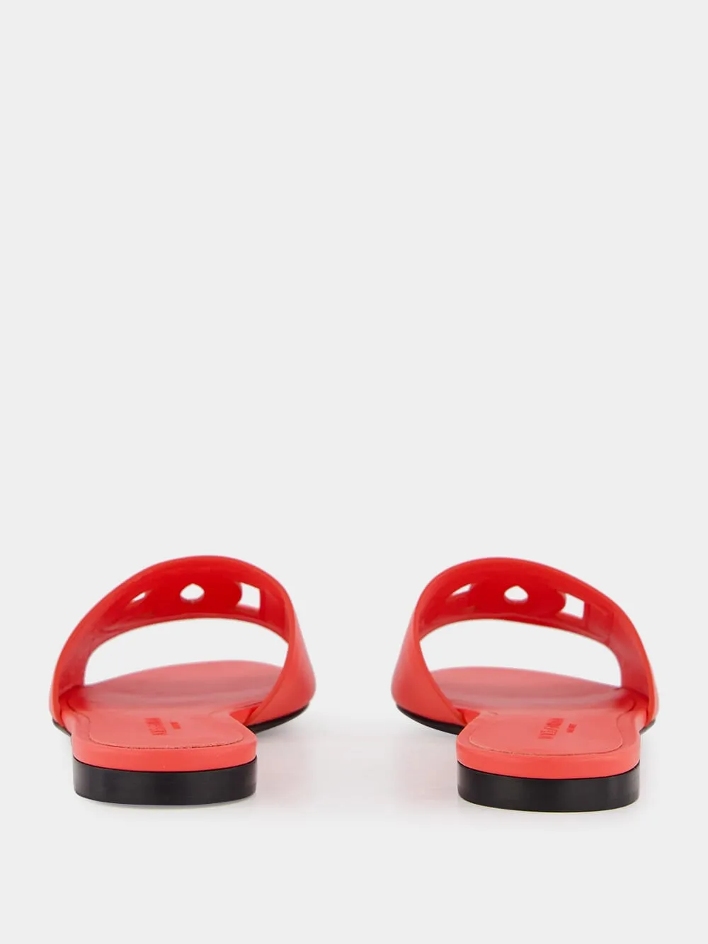 DG Logo Coral Calfskin Sliders sold by Fashion Clinic product image thumbnail 5