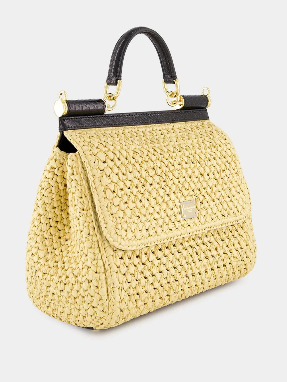 Large Raffia Crochet Sicily Handbag sold by Fashion Clinic product image thumbnail 4
