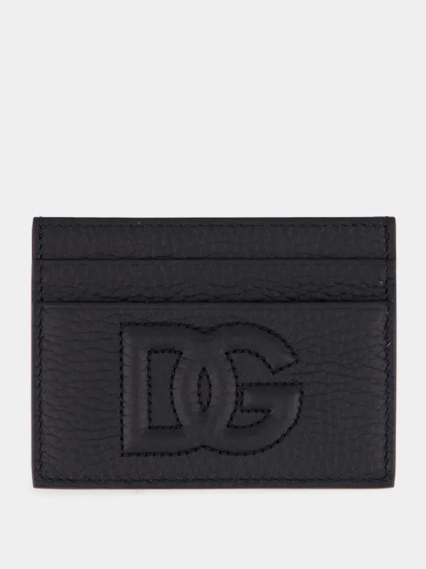 Black 3D-Effect DG Logo Card Holder sold by Fashion Clinic