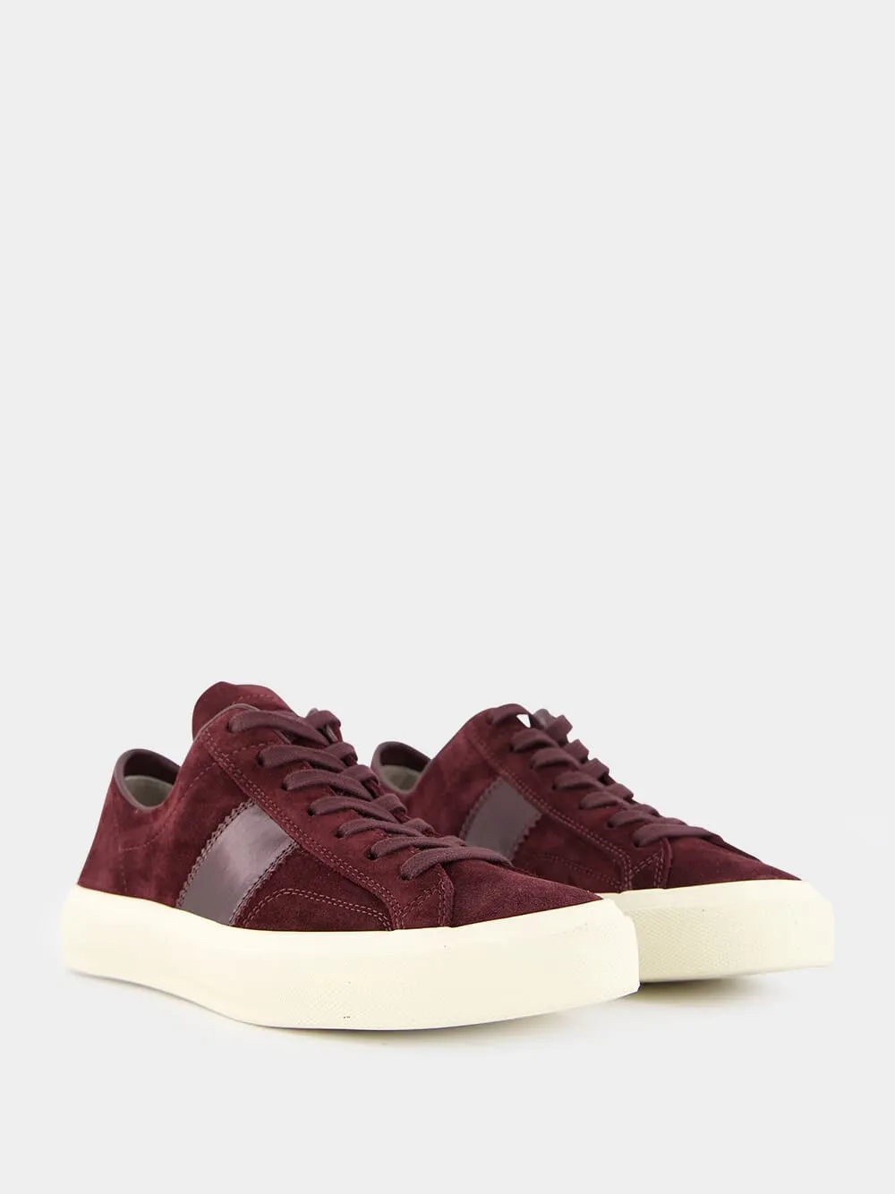 Burgundy Suede Cambridge Sneakers sold by Fashion Clinic product image thumbnail 3