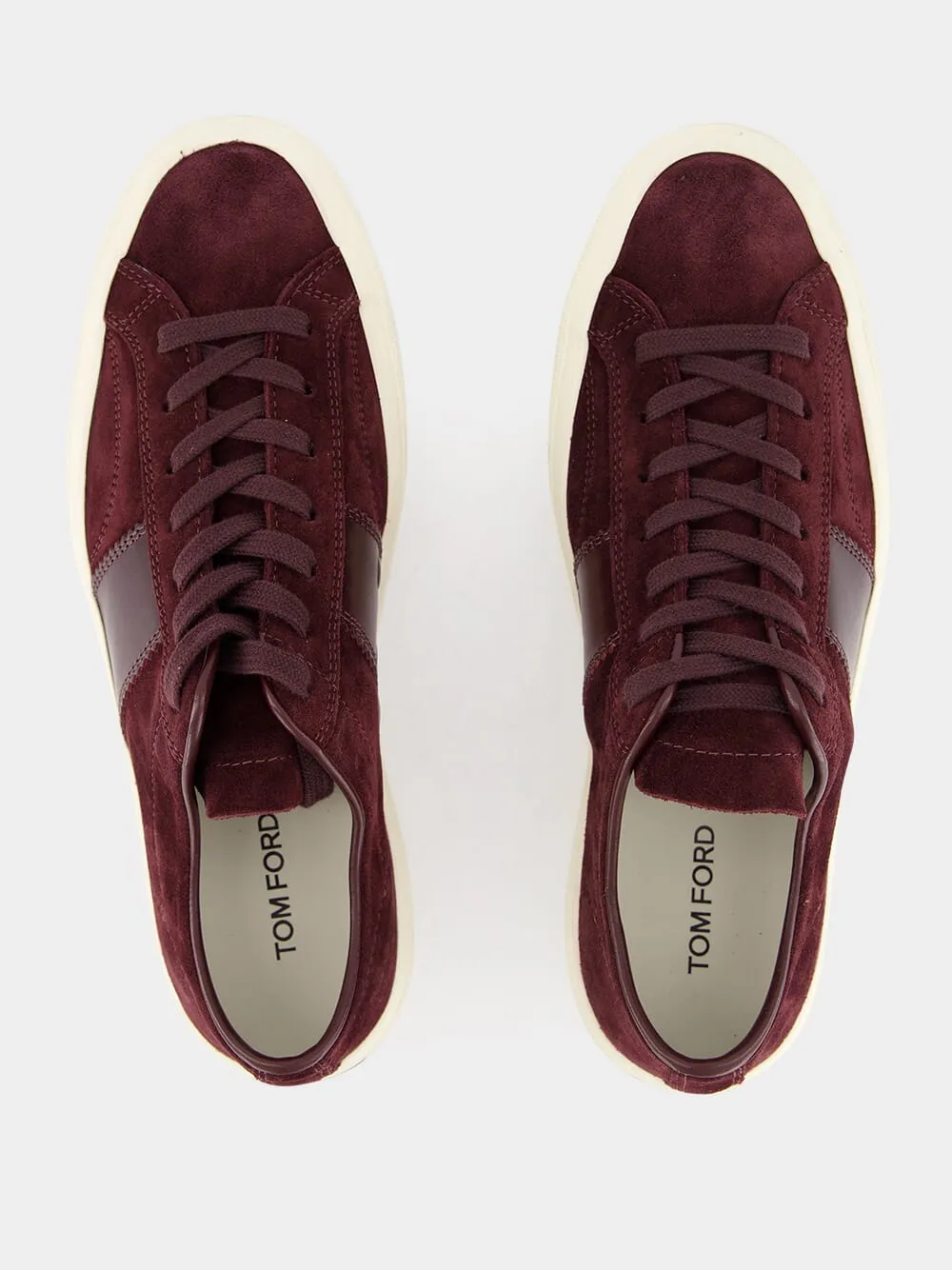 Burgundy Suede Cambridge Sneakers sold by Fashion Clinic product image thumbnail 4