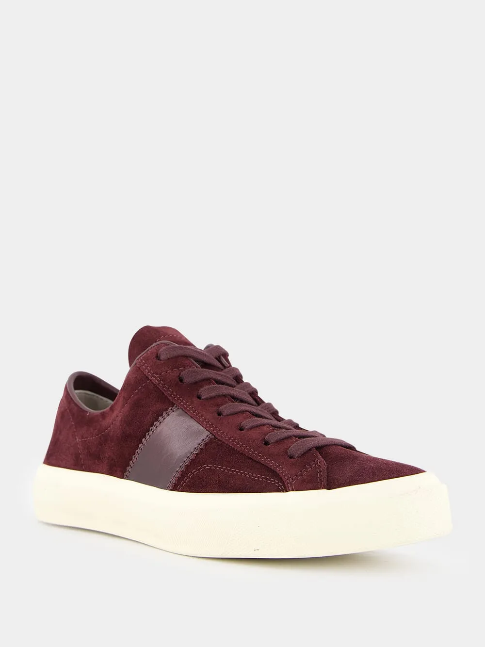 Burgundy Suede Cambridge Sneakers sold by Fashion Clinic product image thumbnail 2