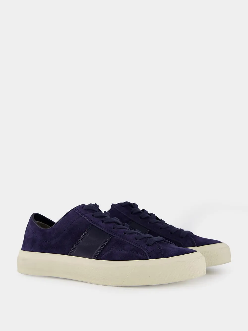 Navy Suede Cambridge Sneakers sold by Fashion Clinic product image thumbnail 3