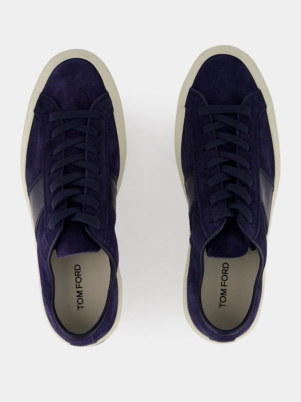 Navy Suede Cambridge Sneakers sold by Fashion Clinic product image thumbnail 4