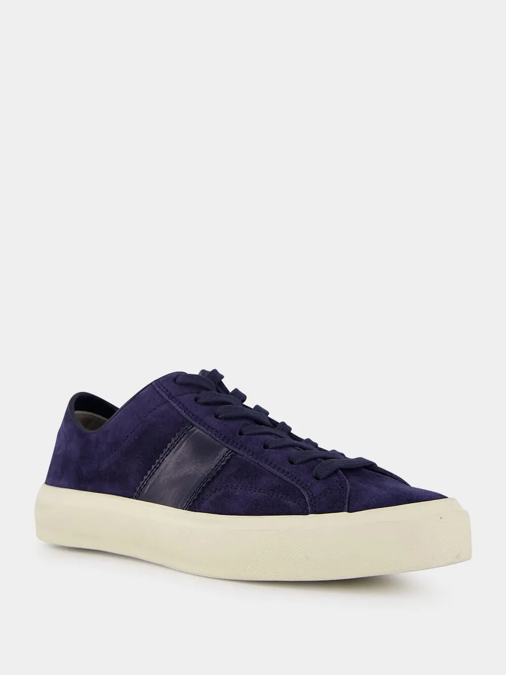 Navy Suede Cambridge Sneakers sold by Fashion Clinic product image thumbnail 2