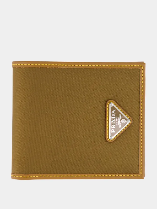 Brown Re-Nylon Wallet sold by Fashion Clinic