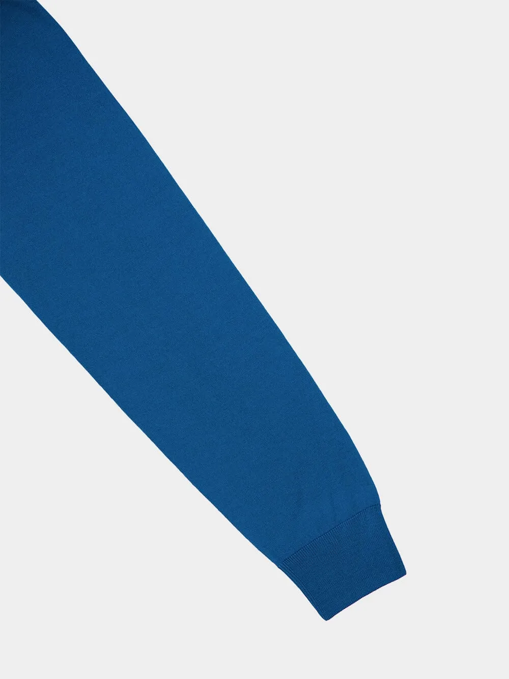 Blue Lightweight Merino Wool Crewneck sold by Fashion Clinic product image thumbnail 4