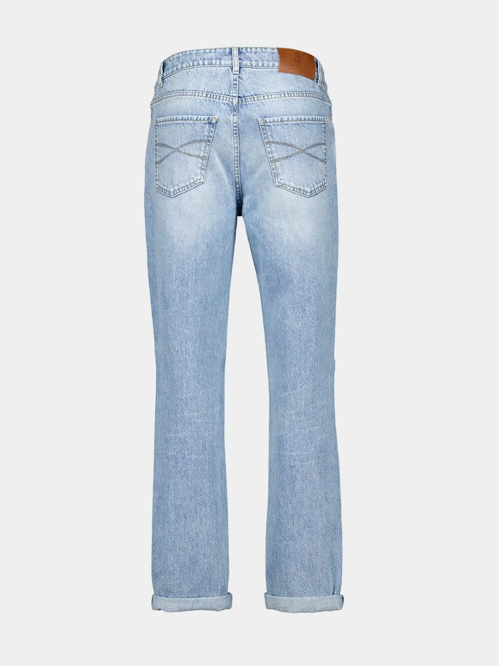 Light Wash Denim Pants sold by Fashion Clinic product image thumbnail 2