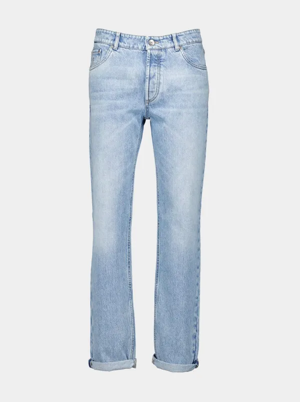 Light Wash Denim Pants sold by Fashion Clinic