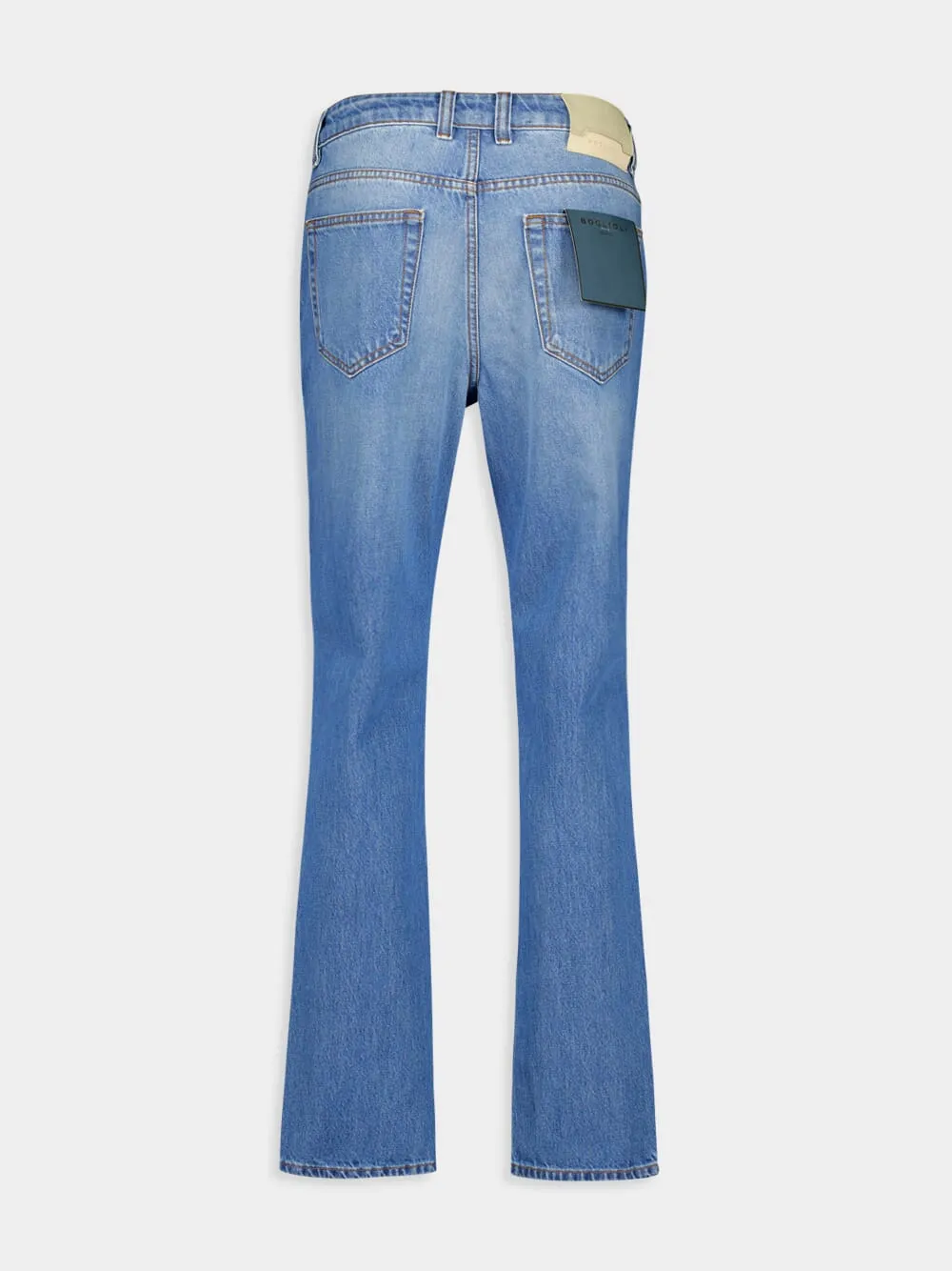 Regular-Fit Blue Denim Jeans sold by Fashion Clinic product image thumbnail 3