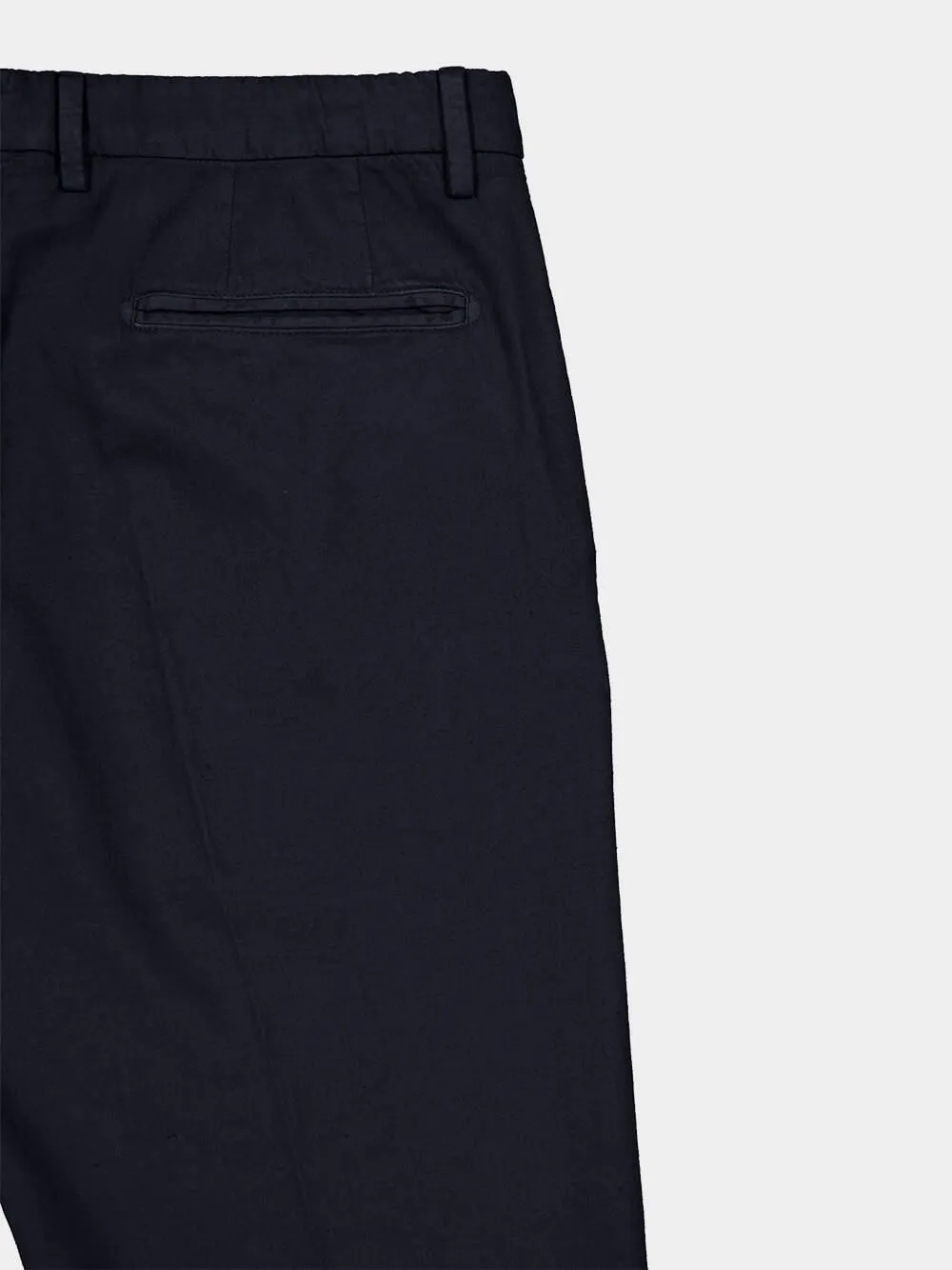 Navy Pressed-Crease Trousers sold by Fashion Clinic product image thumbnail 4