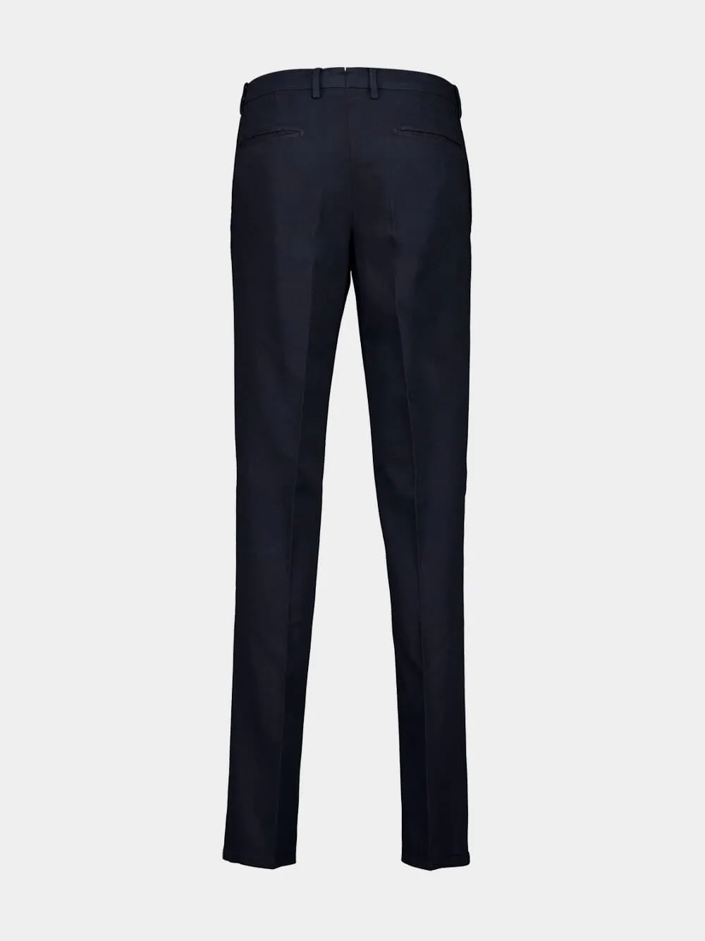 Navy Pressed-Crease Trousers sold by Fashion Clinic product image thumbnail 2