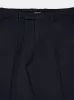 Navy Pressed-Crease Trousers sold by Fashion Clinic