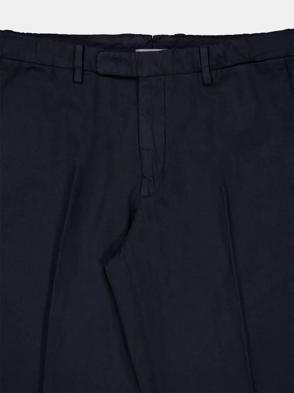 Navy Pressed-Crease Trousers sold by Fashion Clinic product image thumbnail 3