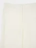 White Wool Flannel Tailored Trousers sold by Fashion Clinic