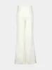 White Wool Flannel Tailored Trousers sold by Fashion Clinic