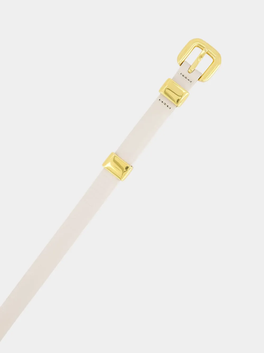 Ivory Skinny Belt sold by Fashion Clinic product image thumbnail 3