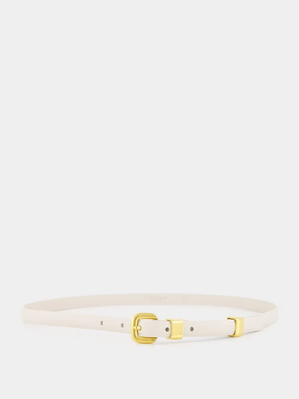 Ivory Skinny Belt sold by Fashion Clinic