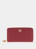 Rosso Ancora Double G Zip Wallet with Bamboo sold by Fashion Clinic
