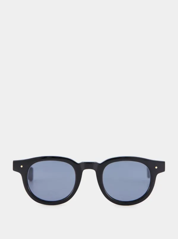 Black 349E Round Sunglasses sold by Fashion Clinic