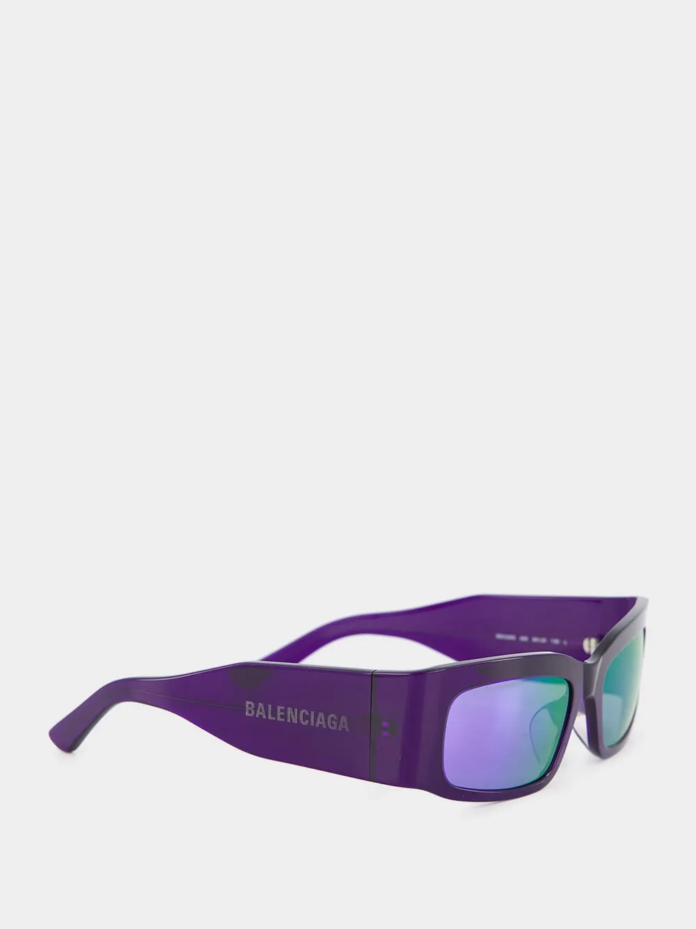 Purple Rectangle Frame Sunglasses sold by Fashion Clinic product image thumbnail 2