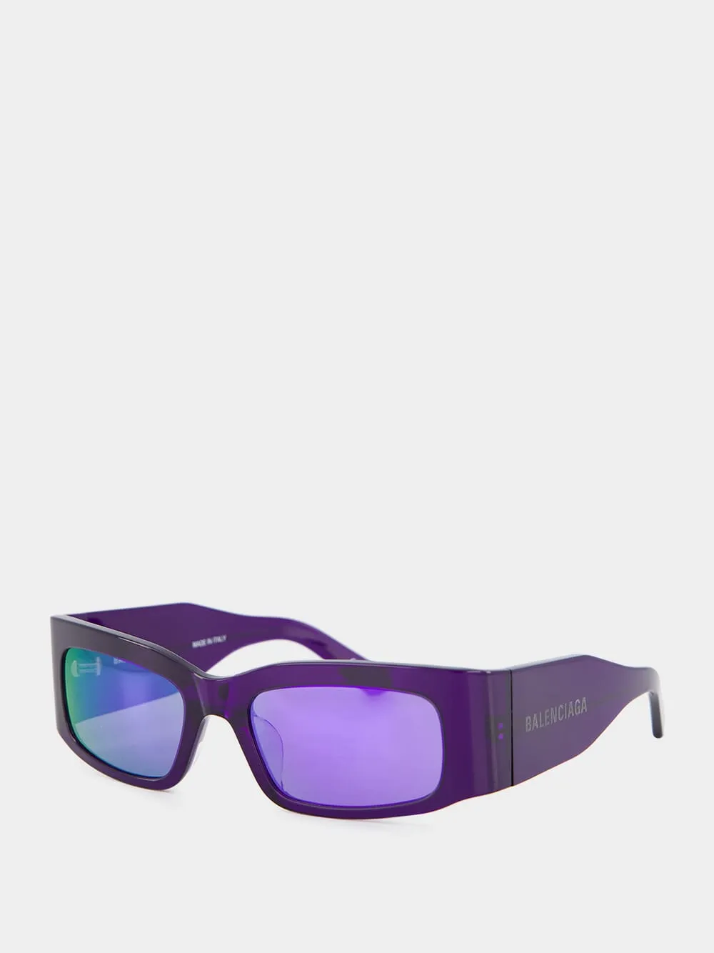 Purple Rectangle Frame Sunglasses sold by Fashion Clinic product image thumbnail 3