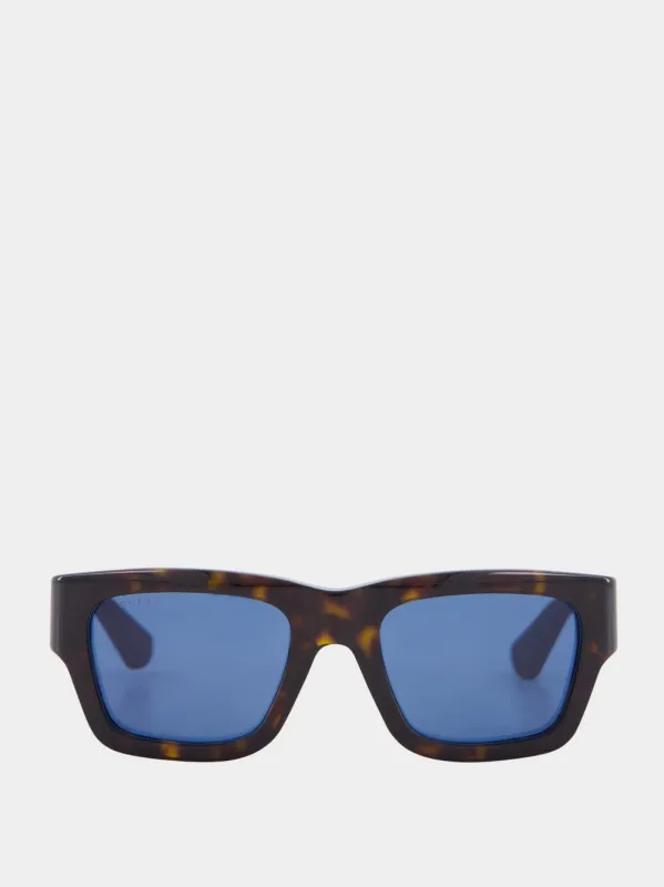 Brown Sunglasses With Dark Tortoiseshell Acetate Tips sold by Fashion Clinic