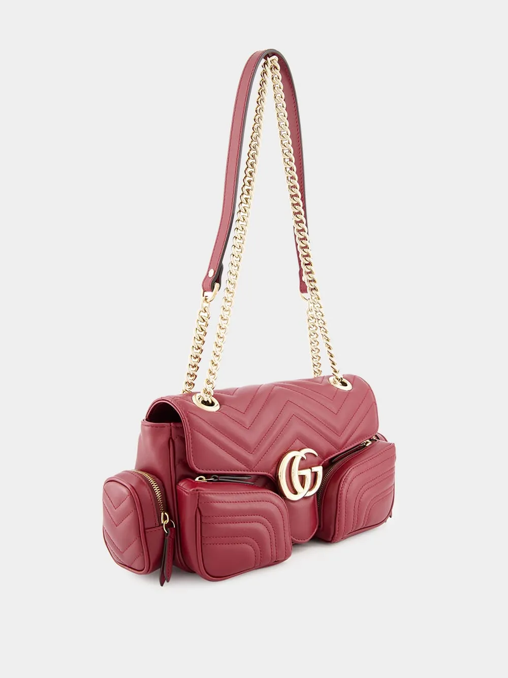 Rosso Ancora GG Marmont Small Multi-Pocket Bag sold by Fashion Clinic product image thumbnail 2