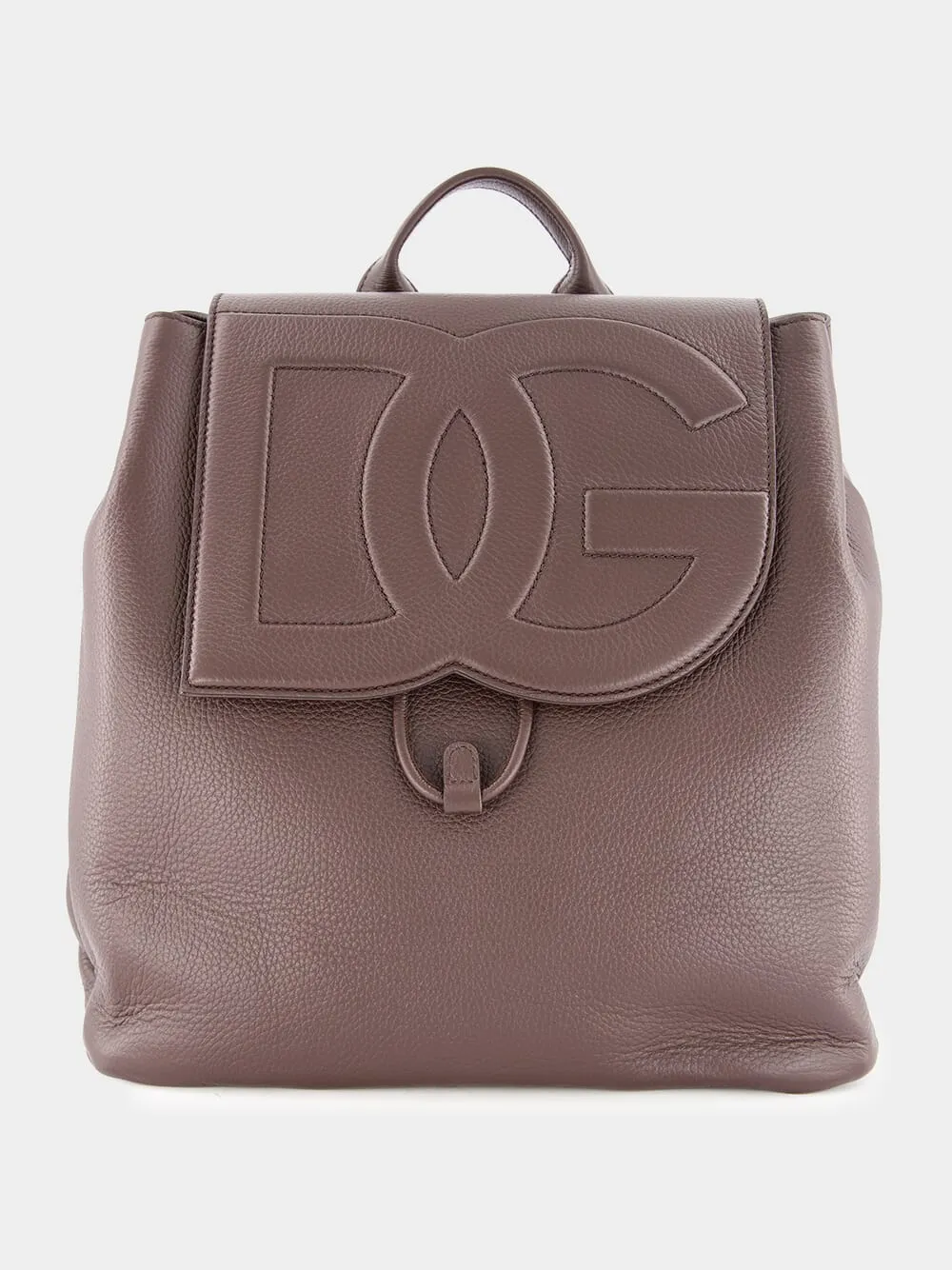 Brown Deerskin Logo Backpack sold by Fashion Clinic