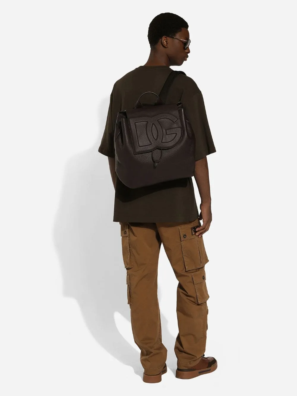 Brown Deerskin Logo Backpack sold by Fashion Clinic product image thumbnail 2