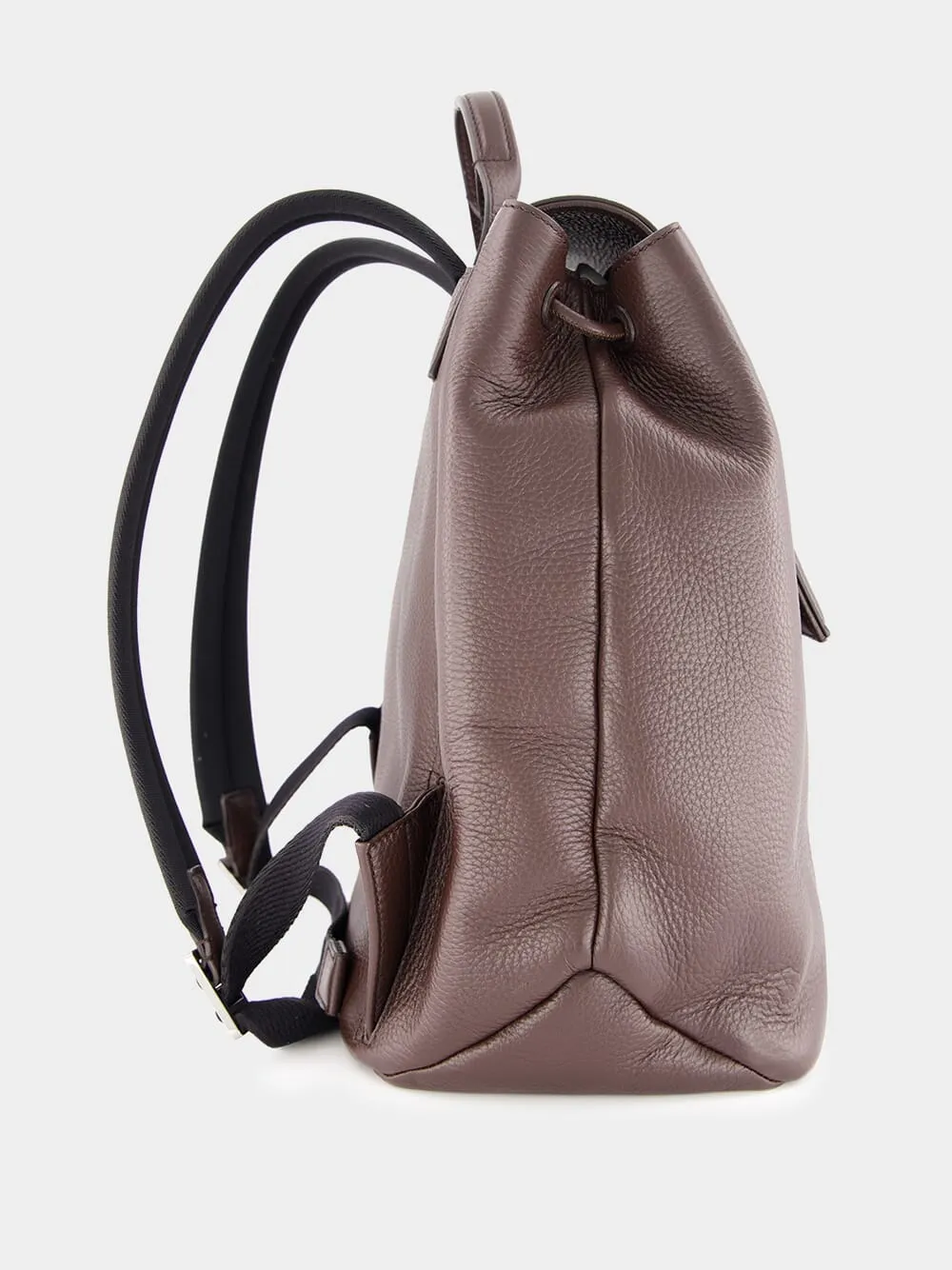 Brown Deerskin Logo Backpack sold by Fashion Clinic product image thumbnail 4