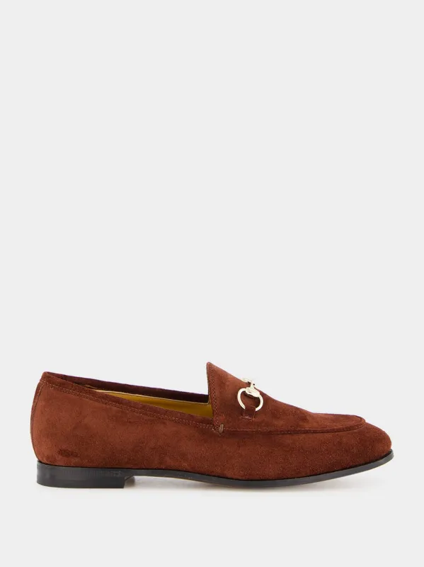 Dark Brown Jordaan Suede Loafers sold by Fashion Clinic