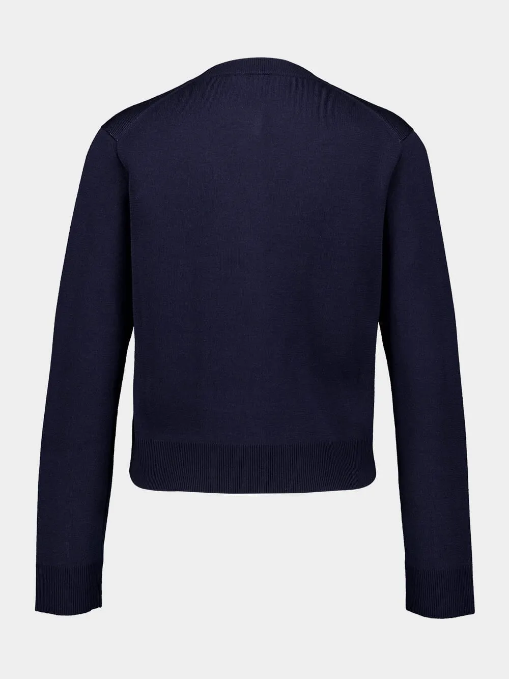 Blue Wool Jacquard Cardigan sold by Fashion Clinic product image thumbnail 2