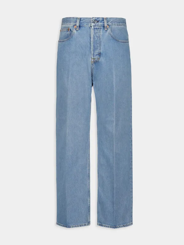 Light Blue Fifty-Fifty Pants sold by Fashion Clinic