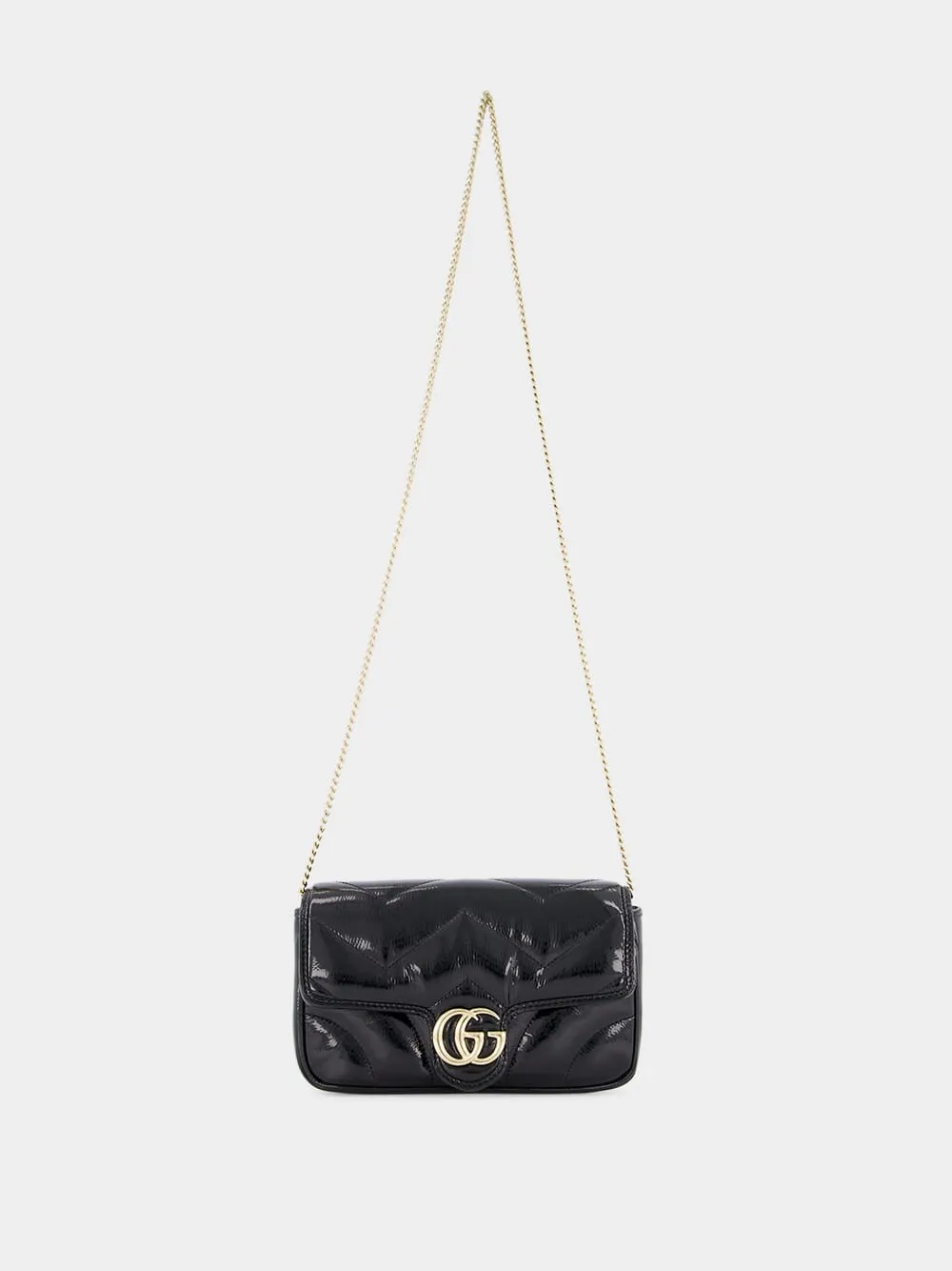 Black GG Marmont Mini Bag sold by Fashion Clinic product image thumbnail 2