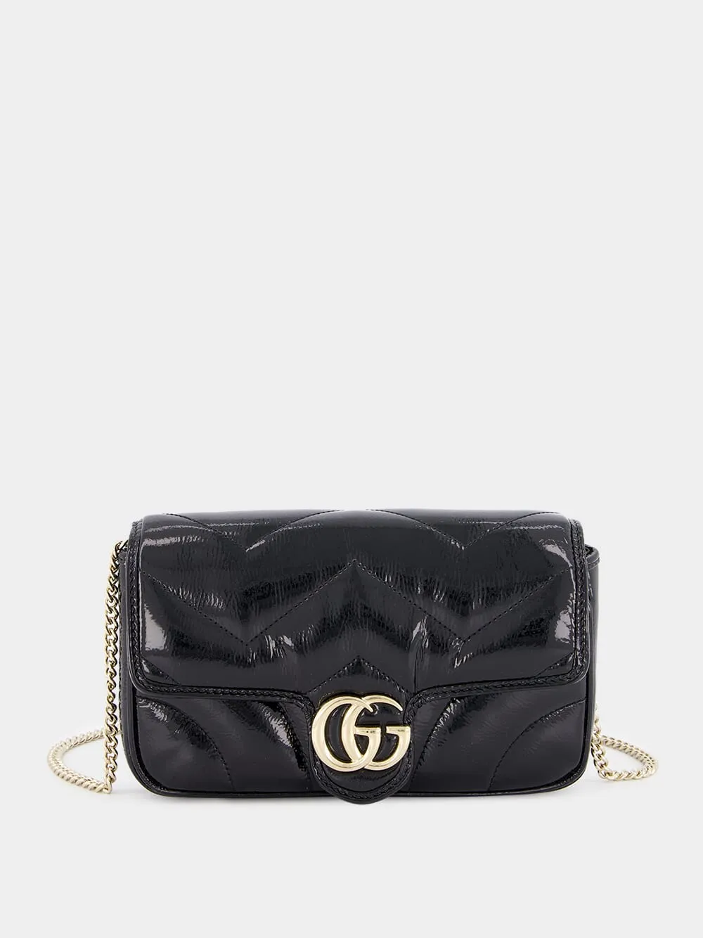Black GG Marmont Mini Bag sold by Fashion Clinic