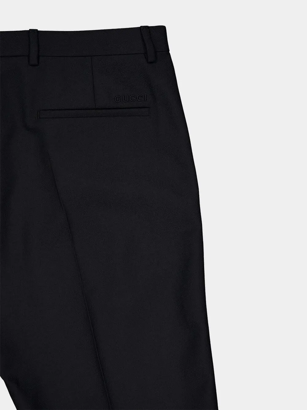 Wool Blend Twill Trousers sold by Fashion Clinic product image thumbnail 4