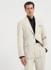 Beige Cotton and Cashmere Blazer sold by Fashion Clinic