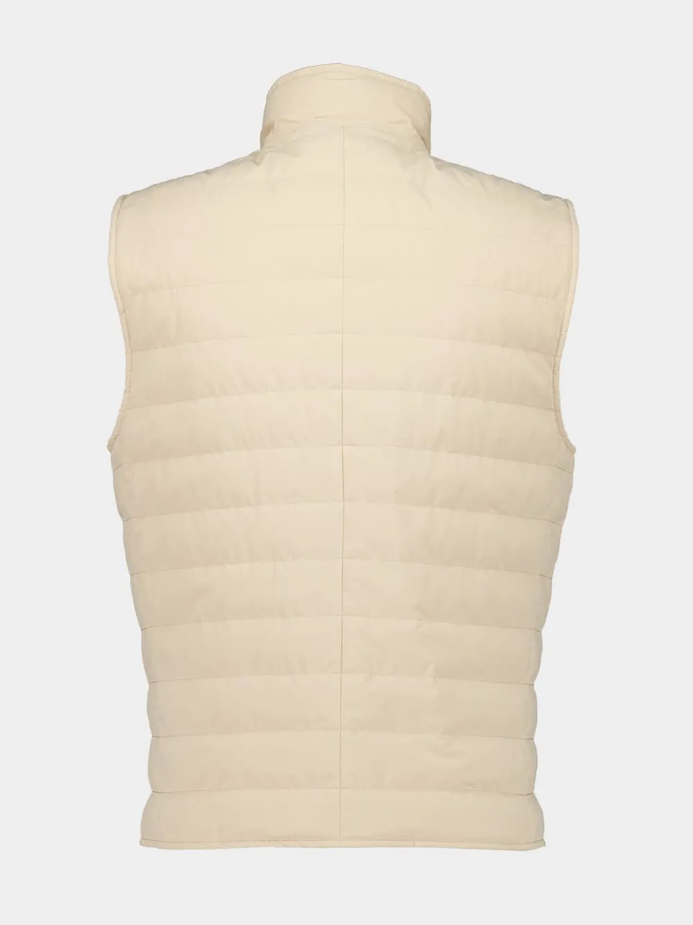 Beige Lightweight Down Vest sold by Fashion Clinic product image thumbnail 2