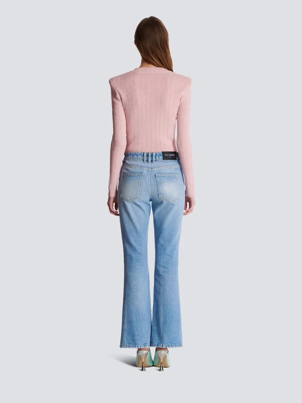 Flared Denim Jeans sold by Fashion Clinic product image thumbnail 4
